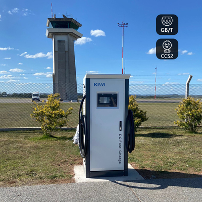 Ccs 60kw Dc Hızlı Şarj Açık Açık Kamu EV Şarj İstasyonları ISO15118 DIN70121