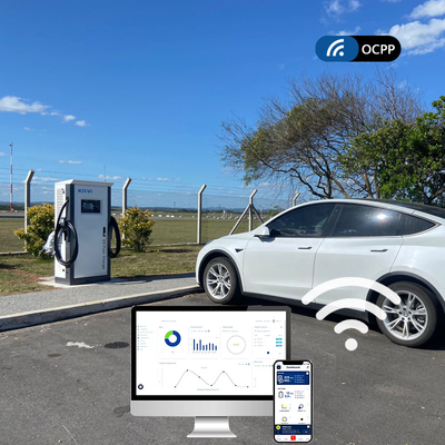 Ccs 60kw Dc Hızlı Şarj Açık Açık Kamu EV Şarj İstasyonları ISO15118 DIN70121