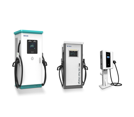 CCS Tip 2 CHAdeMO Arayüzü ile Açık Açık Kamu EV Şarj İstasyonu