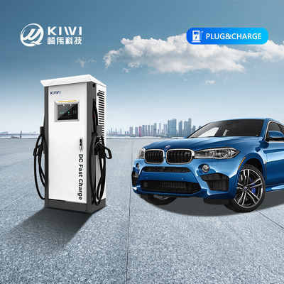 CCS Tip 2 CHAdeMO Arayüzü ile Açık Açık Kamu EV Şarj İstasyonu