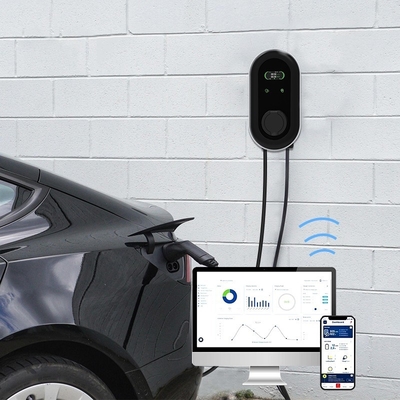7Kw 11Kw 22Kw Elektrikli Araba Duvar Şarj Kutusu ABD Avrupa İngiltere Fransa Portekiz Seviye 2 1