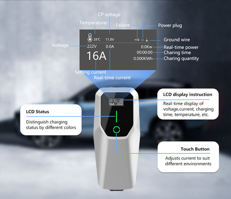 Tip 2 3.5kW 7kW 11kW Ev Ev Duvar Kutusu Şarj cihazı