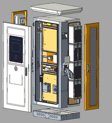 Özel Kalıplar IP54 Halk Ticari DC Hızlı EV Şarj İstasyonları 180KW 240KW