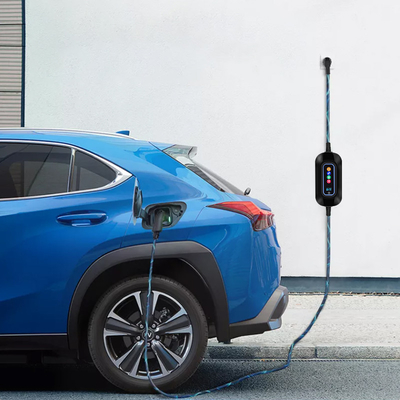 SAE J1772 Bağlantı Seviye 2 Şarj İstasyonu 3.5KW Çıkış Gücü Taşınabilir EV Şarj Aygıtı