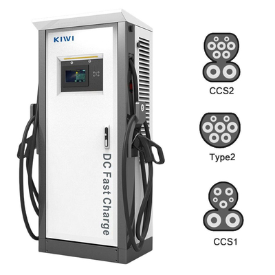 Çıkış Voltajı DC 200V-1000V 60KW 120KW CCS2 Chademo Type2 EV EV için DC Şarj Yığınları