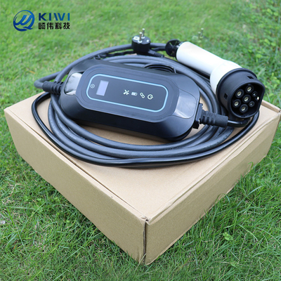 220V KIWI 3.5KW Elektrikli Araba Şarj İstasyonu için Portatif EV Şarj Aygıtı Tip 2 16A J1772