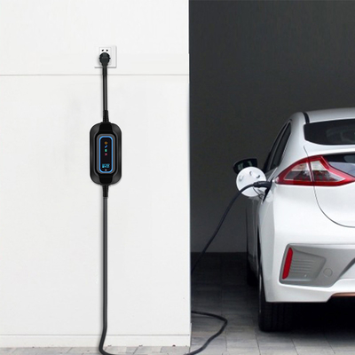 Tesla Model S için taşınabilir elektrikli araba şarj cihazı 16A Bağlantı sıcaklık algılama