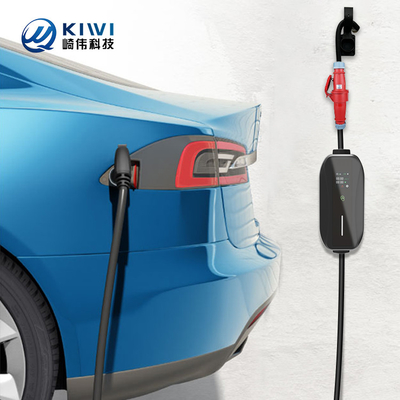 KIWI GBT Tip 2 Elektrikli Araç Hızlı Şarj İstasyonu 16A BYD için taşınabilir EV şarj cihazı