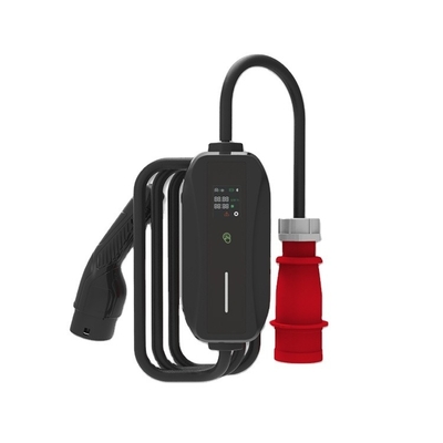 Elektrikli Araçlar için AC Şarj İstasyonu IP67 Koruma Seviye 11kw 380V B Tipi RCD 30mA 6mA