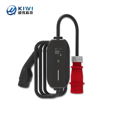 KIWI 11KW Portatif EV Şarj Aygıtı J1772 Elektrikli Araba Şarj İstasyonu için Tip 2 Bağlantısı