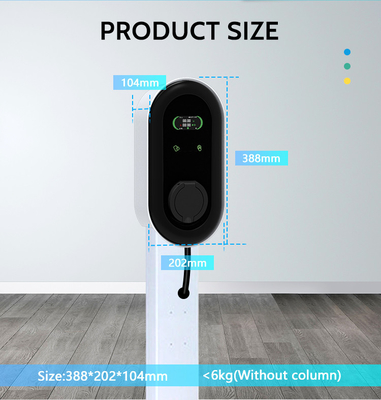 ID4 Volkswagen ve KIWI LCD Mini Ev Aracı için nokta nokta RS485 Ev Şarj İstasyonu