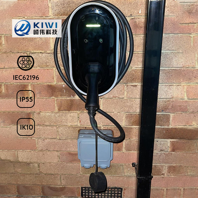 Duvarlı / Sütun Montajı BMW IX IX3 EV Şarj İstasyonu Type1 Plug OCPP 1.6