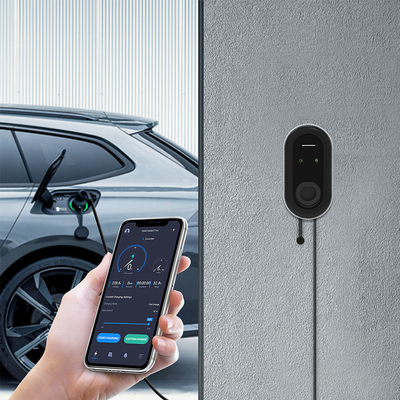 Eğlence Parkı'ndaki Tesla için RCD Sızıntı Koruması IP54 5KW 22KW AC EV Şarj Yığını