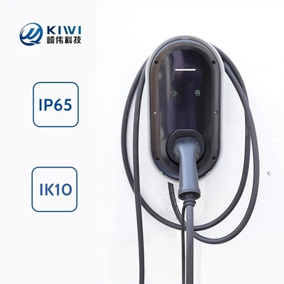 Ev Tip 2 fişli ve duvar monteli 7kw Elektrikli Araç Seviye 2 şarj cihazı