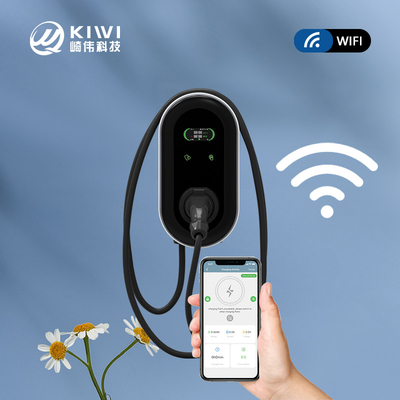 KIWI LCD Mini Opcc 220V Tip 2 Şarj İstasyonu Elektrikli Arabalar İçin 7kW CCS EV Şarj Aygıtı