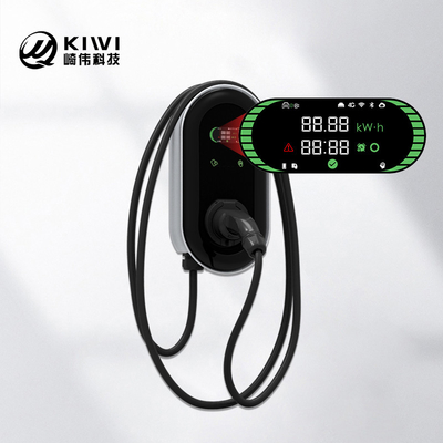 KIWI LCD Mini Opcc 220V Tip 2 Şarj İstasyonu Elektrikli Arabalar İçin 7kW CCS EV Şarj Aygıtı