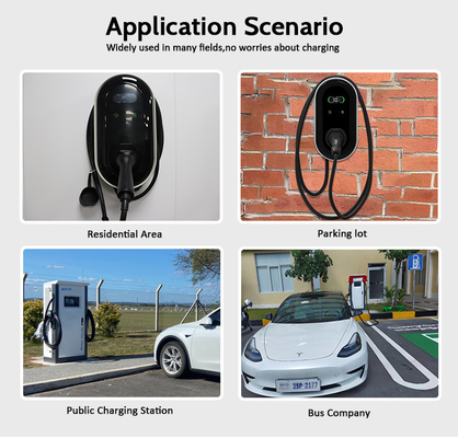 KIWI LCD Mini Opcc 220V Tip 2 Şarj İstasyonu Elektrikli Arabalar İçin 7kW CCS EV Şarj Aygıtı