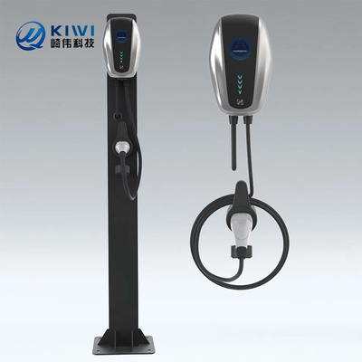 Kiwi Mini Ocpp 7kw Duvar Kutusu ile 50Hz±10Hz Şebeke Frekansı Tip 2 EV Şarj İstasyonu