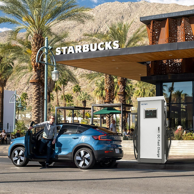RS485 Bağlantı Sıcaklığı Algılama BMW iX3 Tip 2 Şarj Yığınları için 60KW DC EV Şarj cihazı