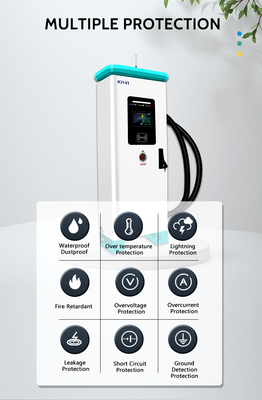 IP54 Koruma 240KW KIWI DC Tesla Elektrikli Arabalar için Hızlı Kablosuz Şarj İstasyonu