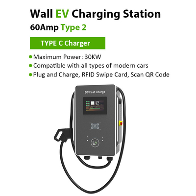 30kW/40kW Eğlence Parkı Park Alanı için Elektrikli Araç Şarj Aracı RS485 İletişim