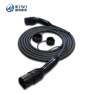 KIWI Taşınabilir Elektrikli Araç Şarj Kablosu Tip 1'den Tip 2'ye Alev Sınıfı UL94-V0