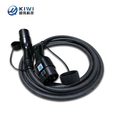 KIWI Taşınabilir Elektrikli Araç Şarj Kablosu Tip 1'den Tip 2'ye Alev Sınıfı UL94-V0