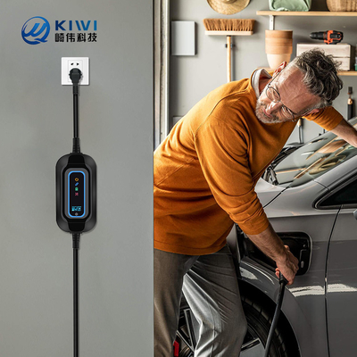 Taşınabilir Ev Elektrikli Araba Şarj cihazı Tip 2 3.5kw AC EV Şarj İstasyonu Taşınabilir EV Şarj cihazı