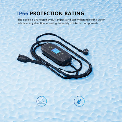 3.5kW Portatif EV şarj cihazı Tip 1 fişle IP67 16A çıkış